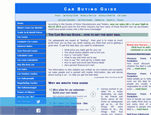 Tablet Screenshot of carbuyingguide.org.uk